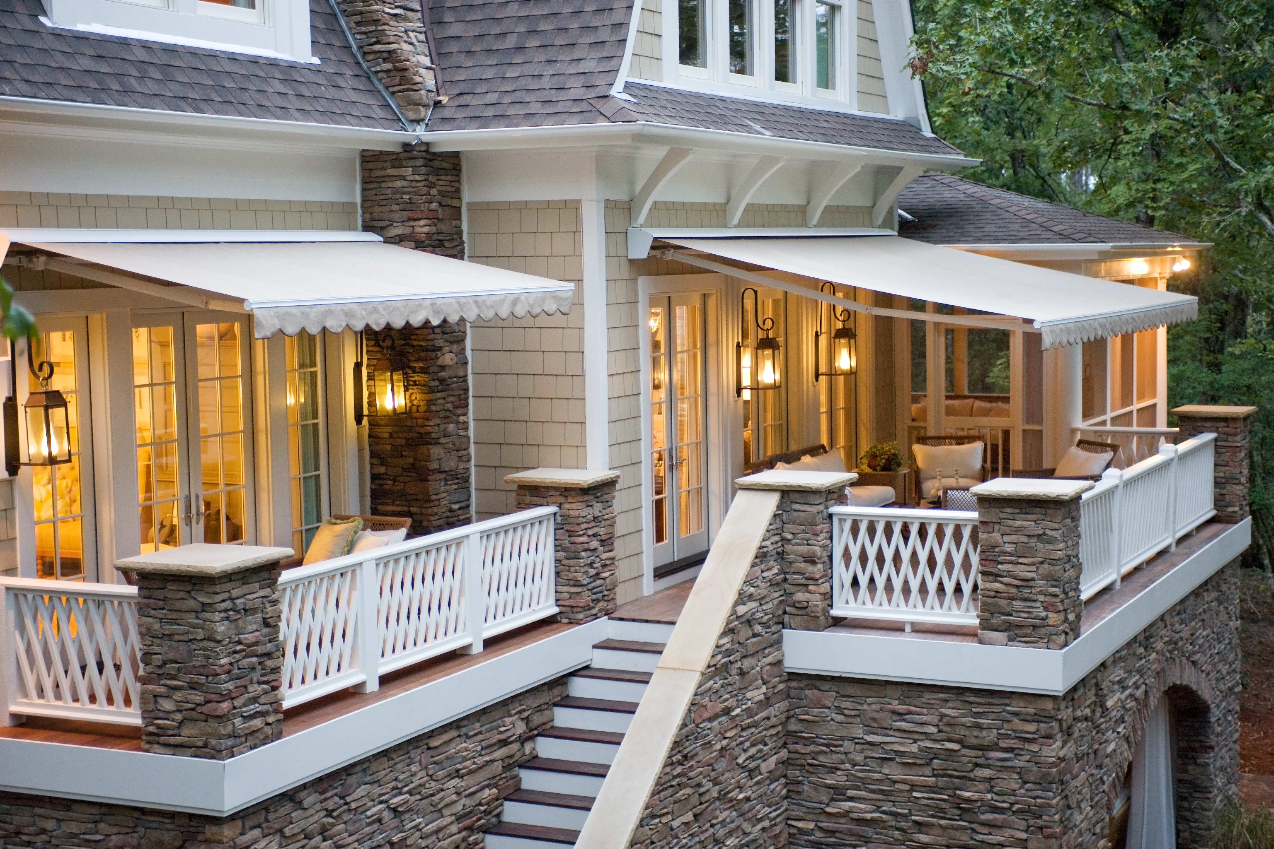 awnings made of wood