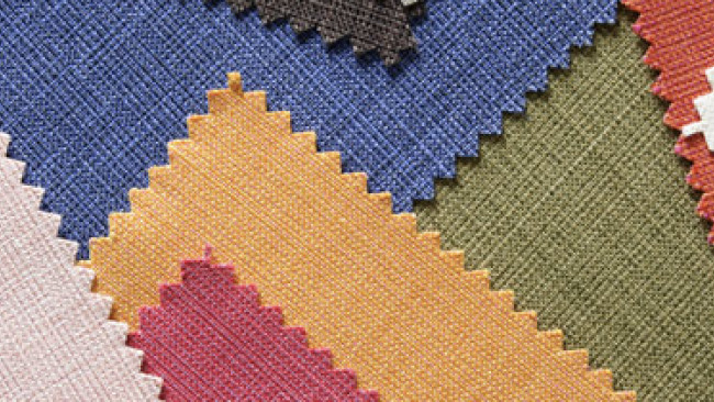 Fabric swatches of different colors
